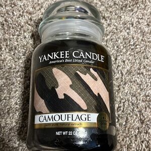 Yankee Candle‎ Retired Camouflage 22oz Single Wick Candle